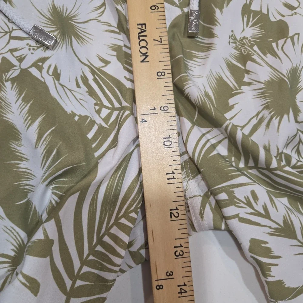 Kenny Flowers Bali Hai Palm Leaf Swim Trunks Shorts Mens Medium Tropical‎